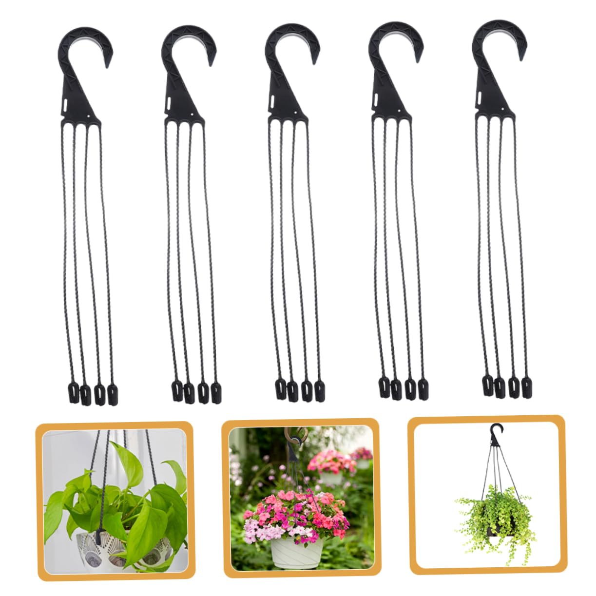 OFFSCH Lot De 25 Crochets De Suspension Pour Pots De Fleurs Faciles à Installer