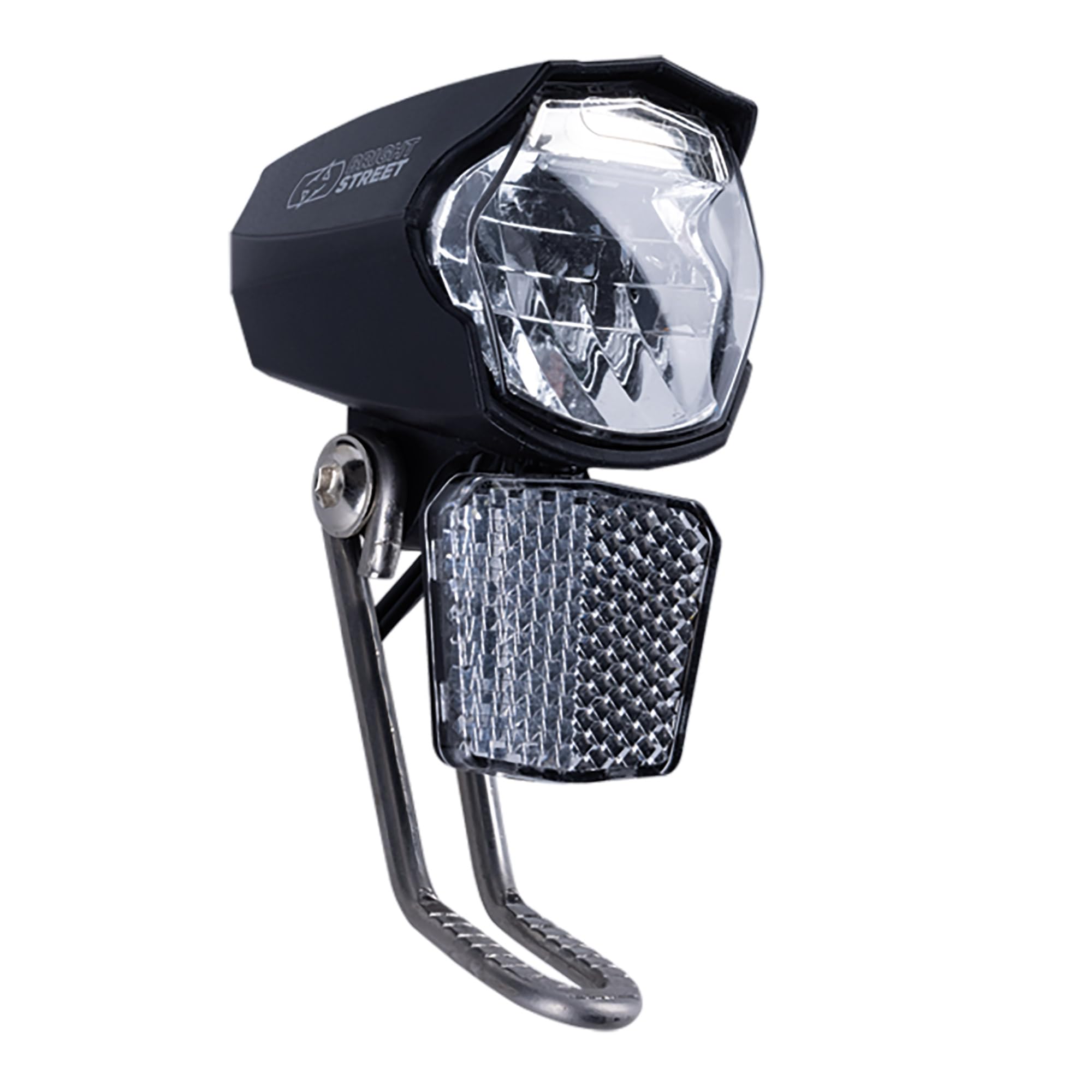 Oxford Bright Street Reflex Dynamo Headlight LD427 | 80 lumen LED Headlight with Removable Reflector for Bicycle Bike Cycle
