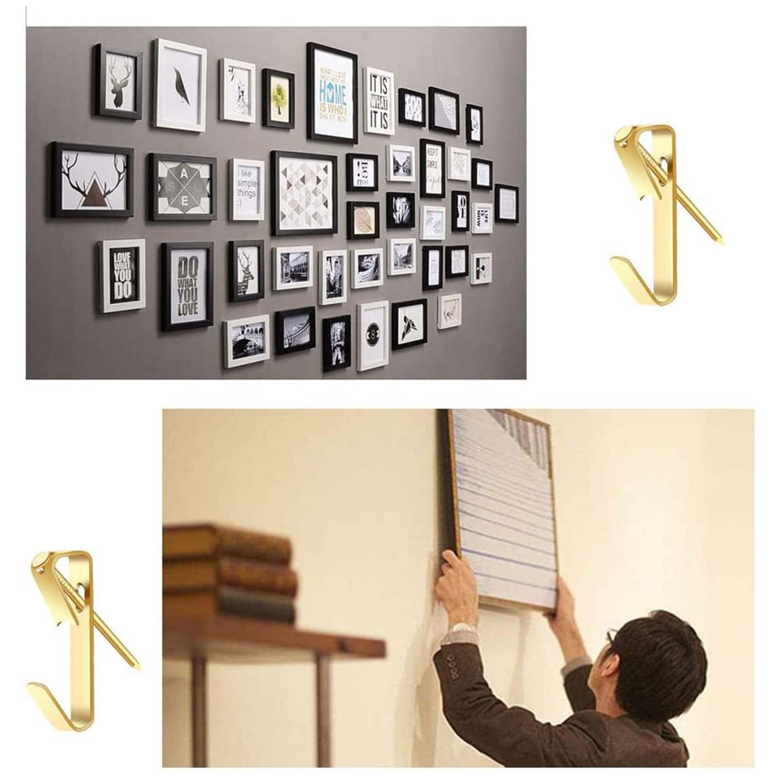 Amazon.co.jp: 壁掛けフック 【80個入り】石膏ボード ピン 画鋲 フック