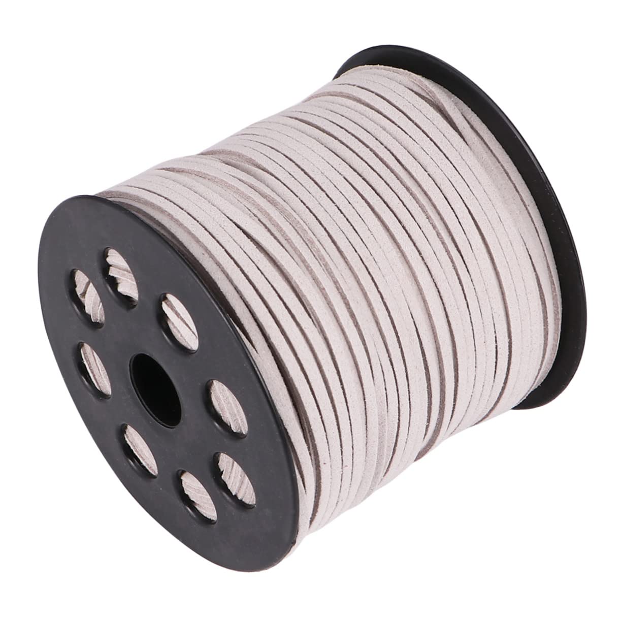 Lurrose 3rotoli Filo Ecopelle Per Fai Te Di Cordino Per Creazione Di Collane e Bracciali Suede Sintetico Argento Per Accessori Moda e Decorazioni Artigianali