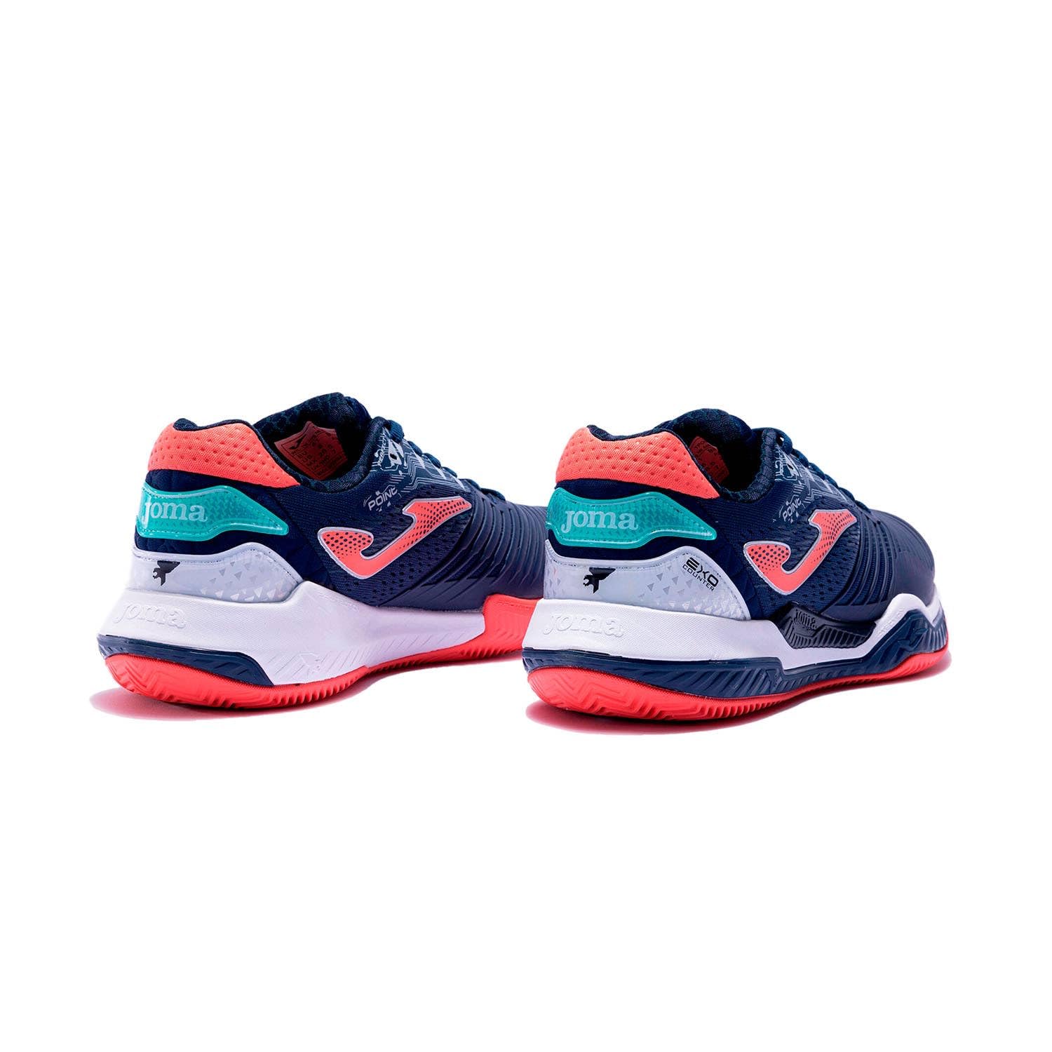 Joma Męskie buty tenisowe Point Clay buty do gry na piasku, ciemnoniebieskie - czerwone