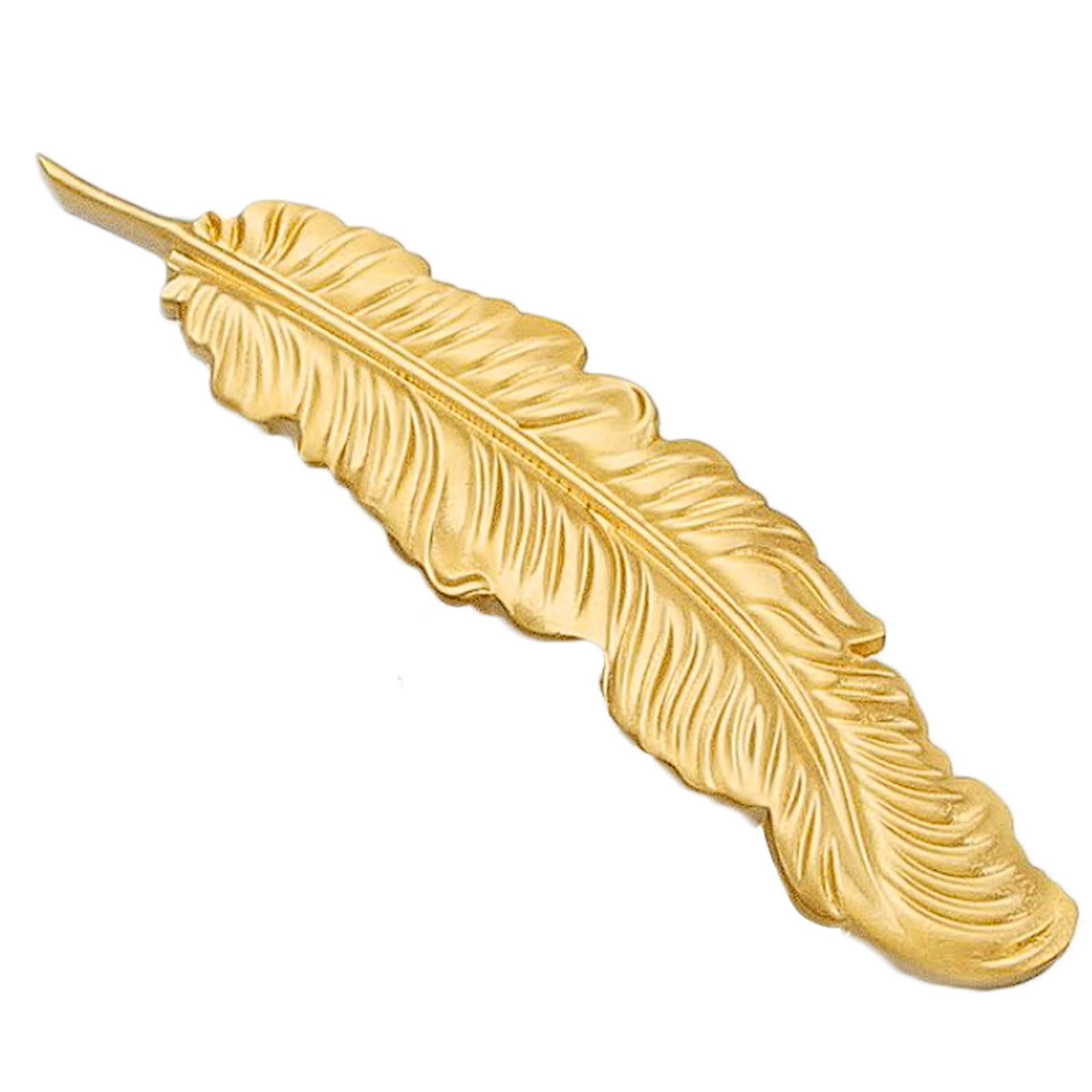 Chenhoju Brass Feathered Cabinet Pulls Double Hole Fixing Ideal For Dressers, Wardrobes, Kitchen Cabinets, And Furniture Hardware Cabinet Pulls(,153Mm)