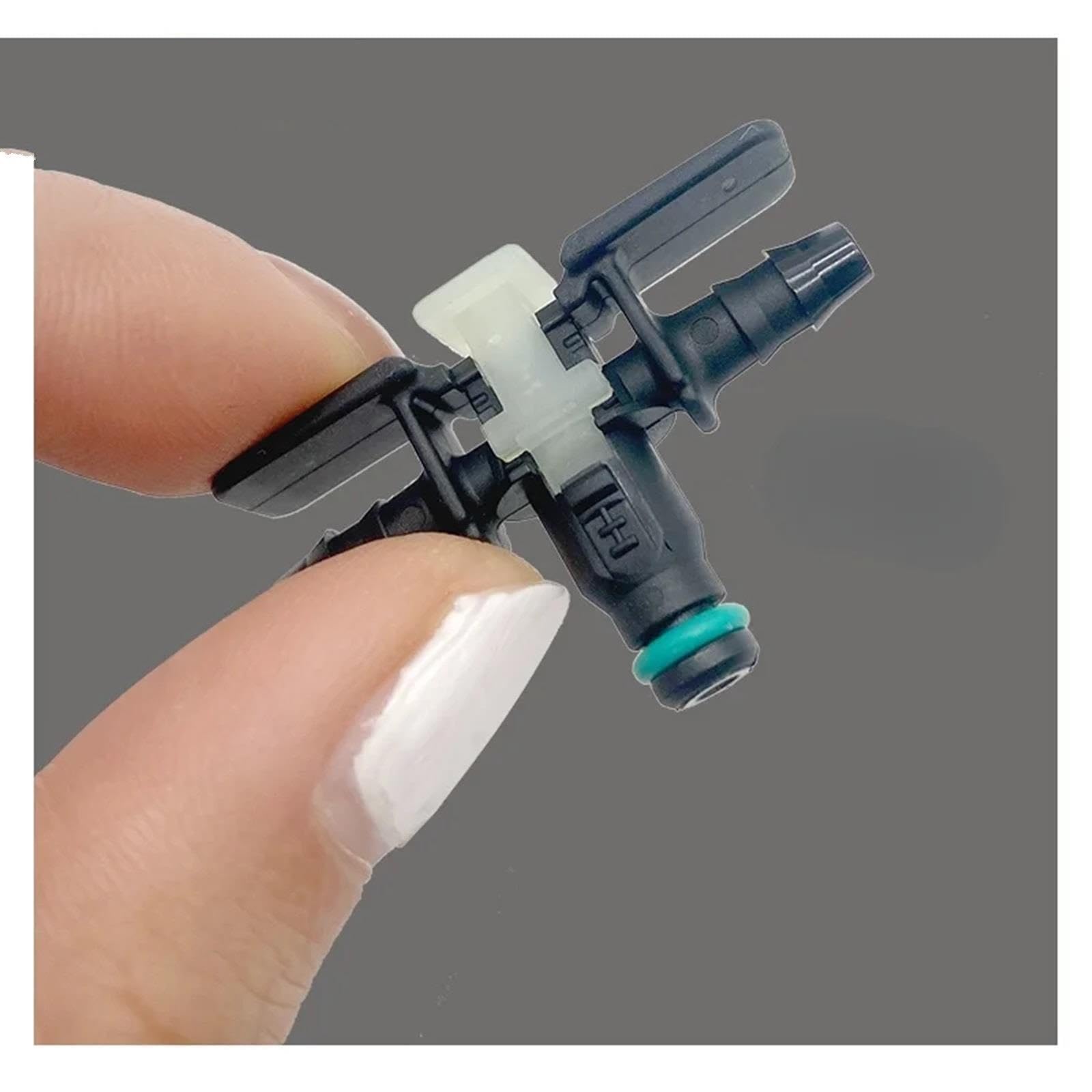 10 adaptadores de unión de tubería de combustible para automóvil, inyector Compatible con Bosch, conector rápido de retorno bidireccional de tres vías inyectores Inyector de Combustible(THREE WAYS)