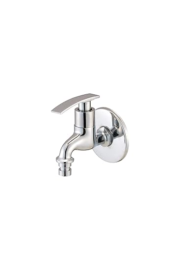 SMILE Foam Flow Water Tap for Bathroom, Kitchen, Wash Basin, Kitchen Sink - Stainless Brass Chrome Finish, 1 Pcs (Silver) (MAX_2ND_L14)