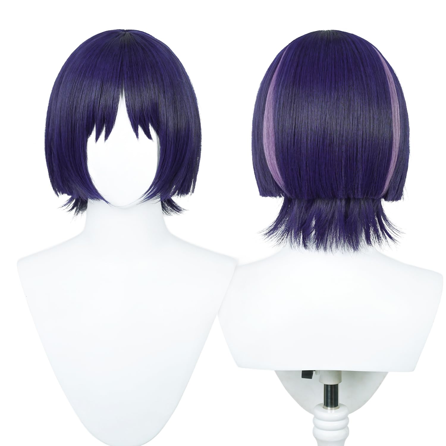 UTIEHD Anime Cosplay Wig Genshin Impact Wig with Two Wig Caps for Halloween, Party & etc (Hiker/Scaramouche Cosplay)