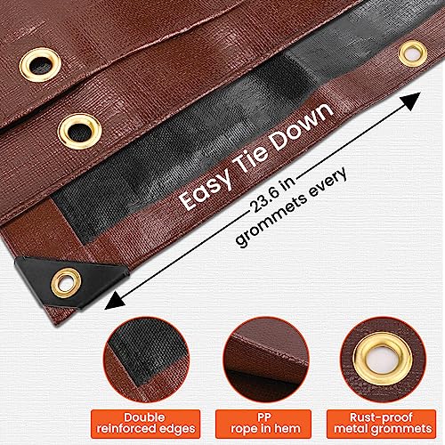 Tarp-10x12FT-Large-16-Mil-Heavy-Duty-Tarps-Waterproof-Tarp-with-Brass-Grommets-and-Reinforced-Edges-UV-Resistant-TearFade-Resistant-Poly-Tarp-for-Outdoor-Camping-Pool-Car-Tent