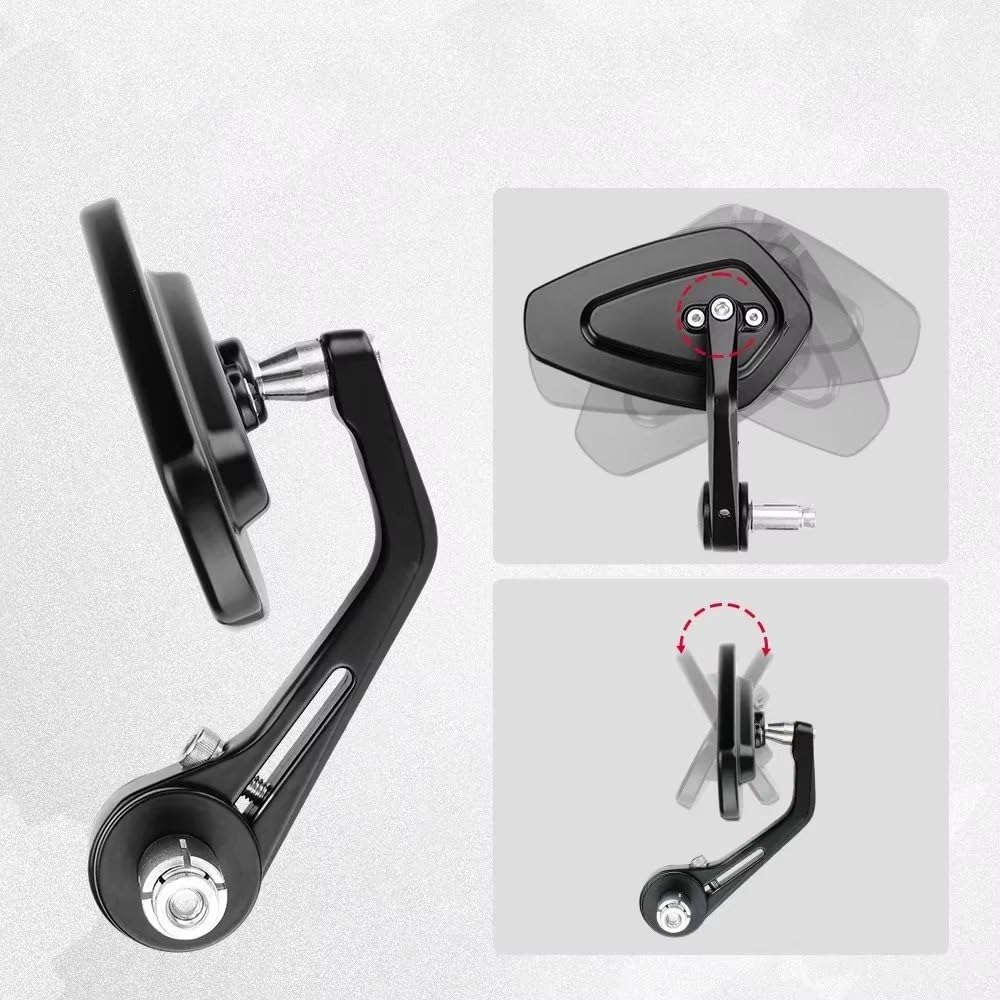 Retrovisores Moto Espejos Retrovisores Universales Para Manillar De Motocicleta De 7/8" Y 22 Mm, Accesorios Para Scooter
