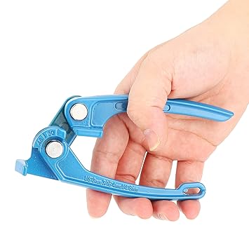 1/8in 3/16in 1/4in Pipe Bender, Tube Bender Tubing Fuel Brake AC Refrigerant Line Bending Tool Blue