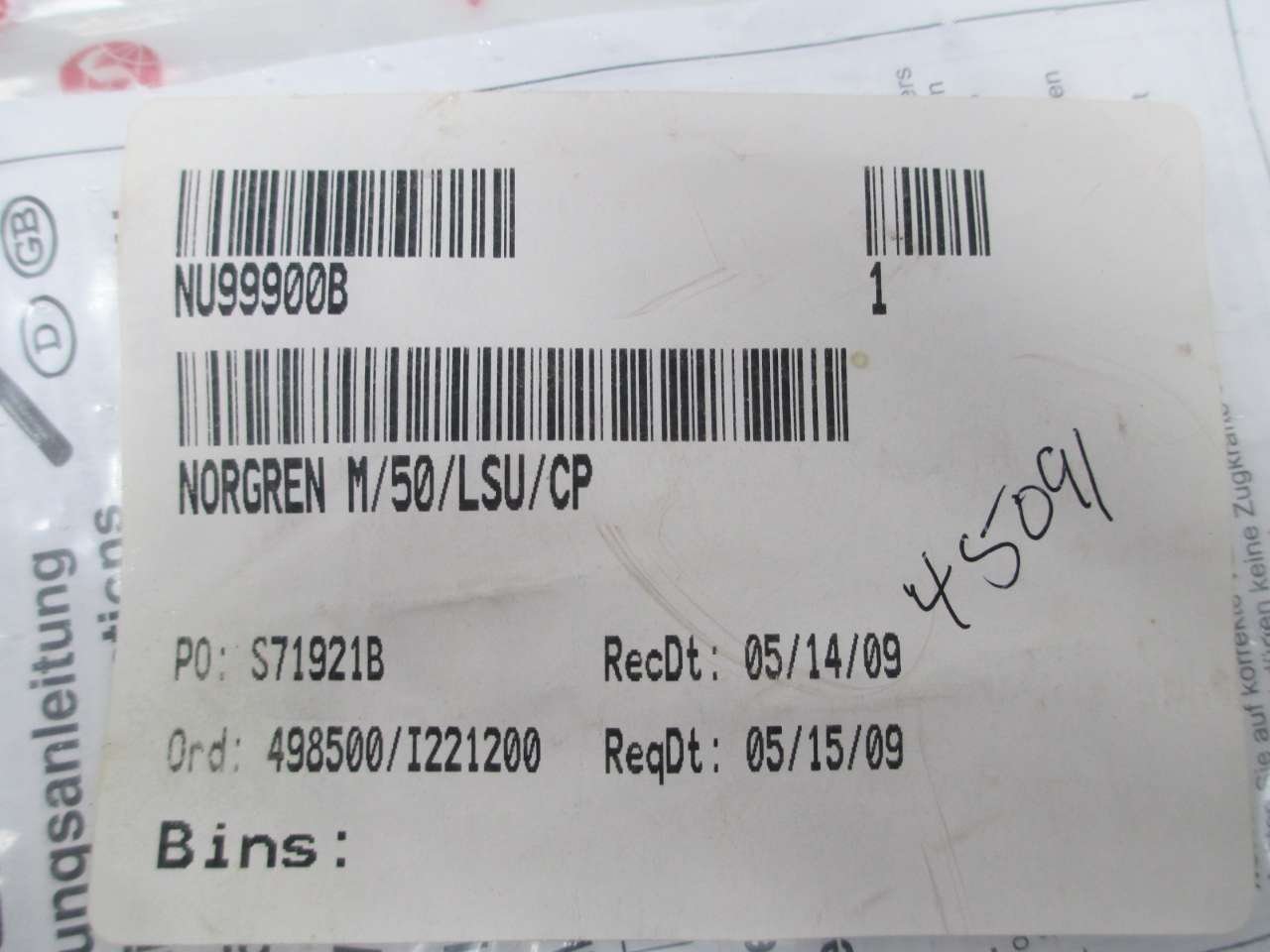 New NORGREN NU99900B M/50/LSU/CP Magnetic Reed Switch D342003