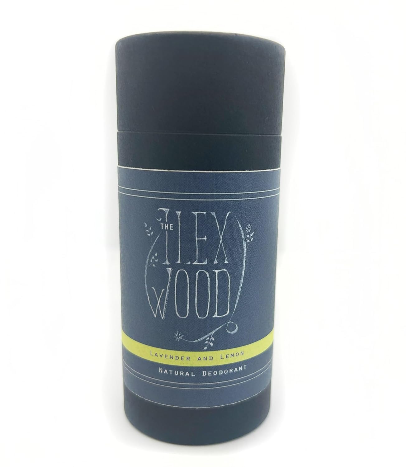 The Ilex Wood - Desodorante natural de lavanda y limón - 70 ml. En tubo de cartón ecológico, vegano, sin plástico, sin alcohol, sin toxinas, sin sales de aluminio y sin crueldad animal