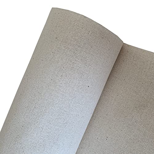 Image of 32 Count Evenweave Cloth Embroidery Cross Stitch Fabric, Natural Warm Color Ecru, W59 x L20