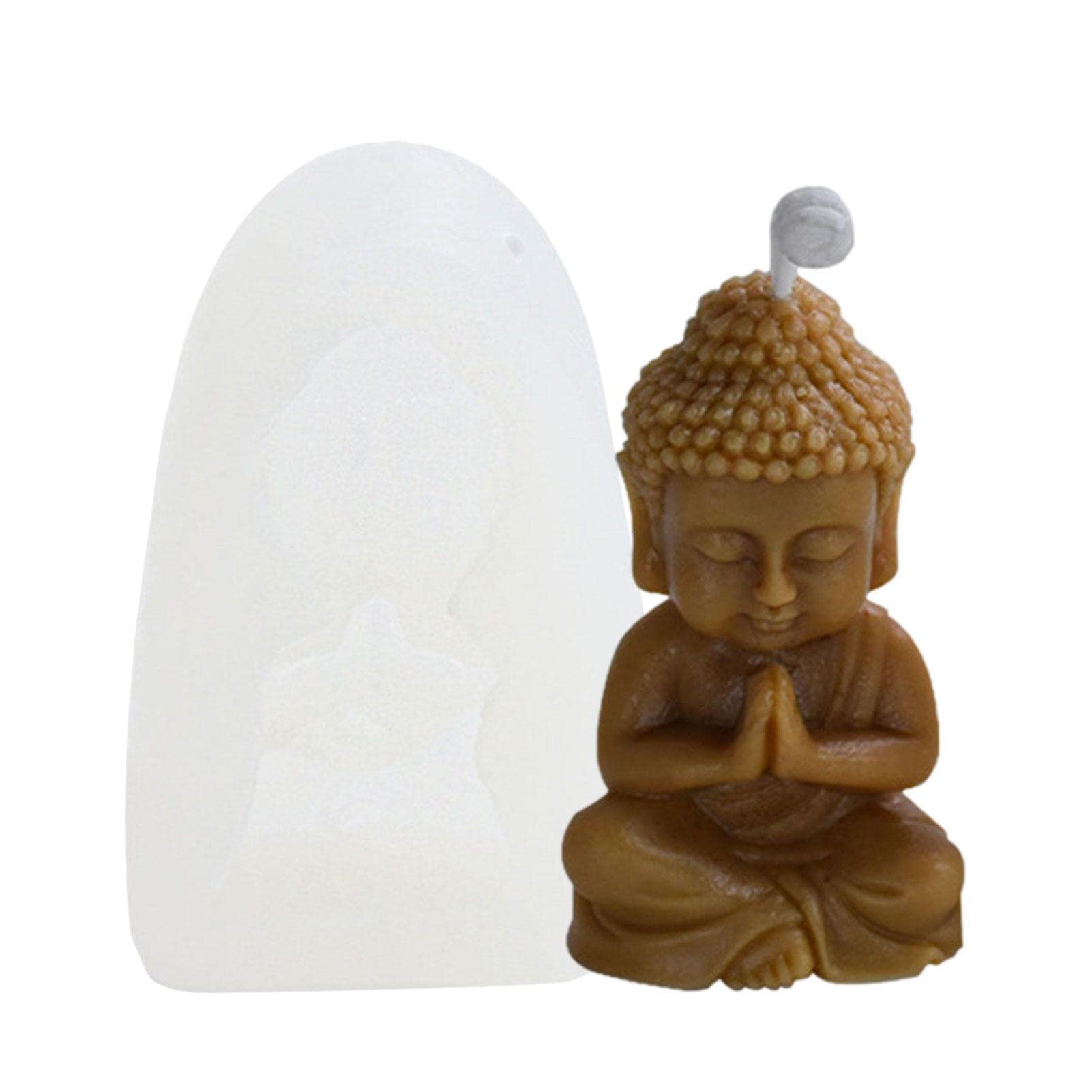 Buddha Bodhisattva Silicone Candle Mold,Cute Buddha Candle Mold,Buddha Design Silicone Candle Mold Wax Resin Epoxy Gypsum Crafts Mold,Craft Art Silicone Soap Mold Craft Molds Handmade Soap Mold