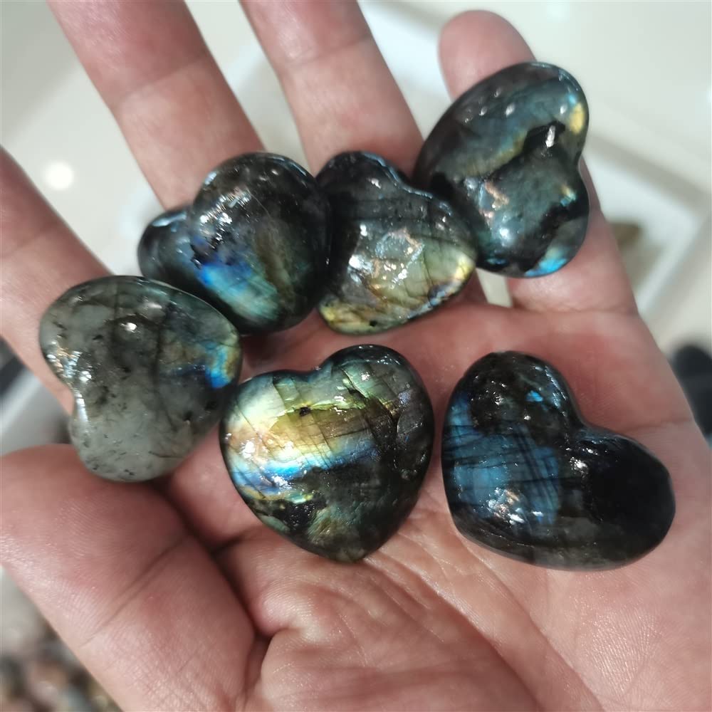 Méditation maison : labradorite naturelle sculptée pour rituel bien-être