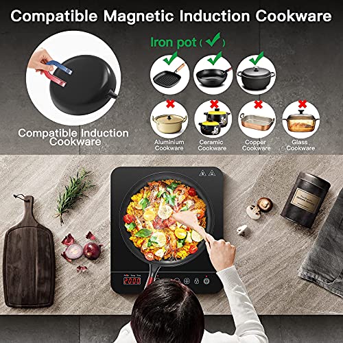 Aobosi Inductiekookplaat 2000 W (35 x 27 x 6 cm). - Image 6