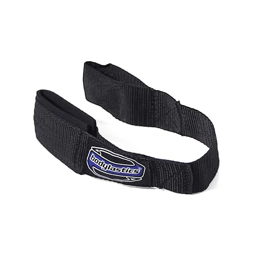 Bodylastics Resistance Band Anchor, Heavy-Duty Attachment for Exercise Resistance Bands, Easy Use Anchor Band for Resistance Tubes, With Nylon Webbing, Neoprene Padding, and O-Ring, 22 Inches