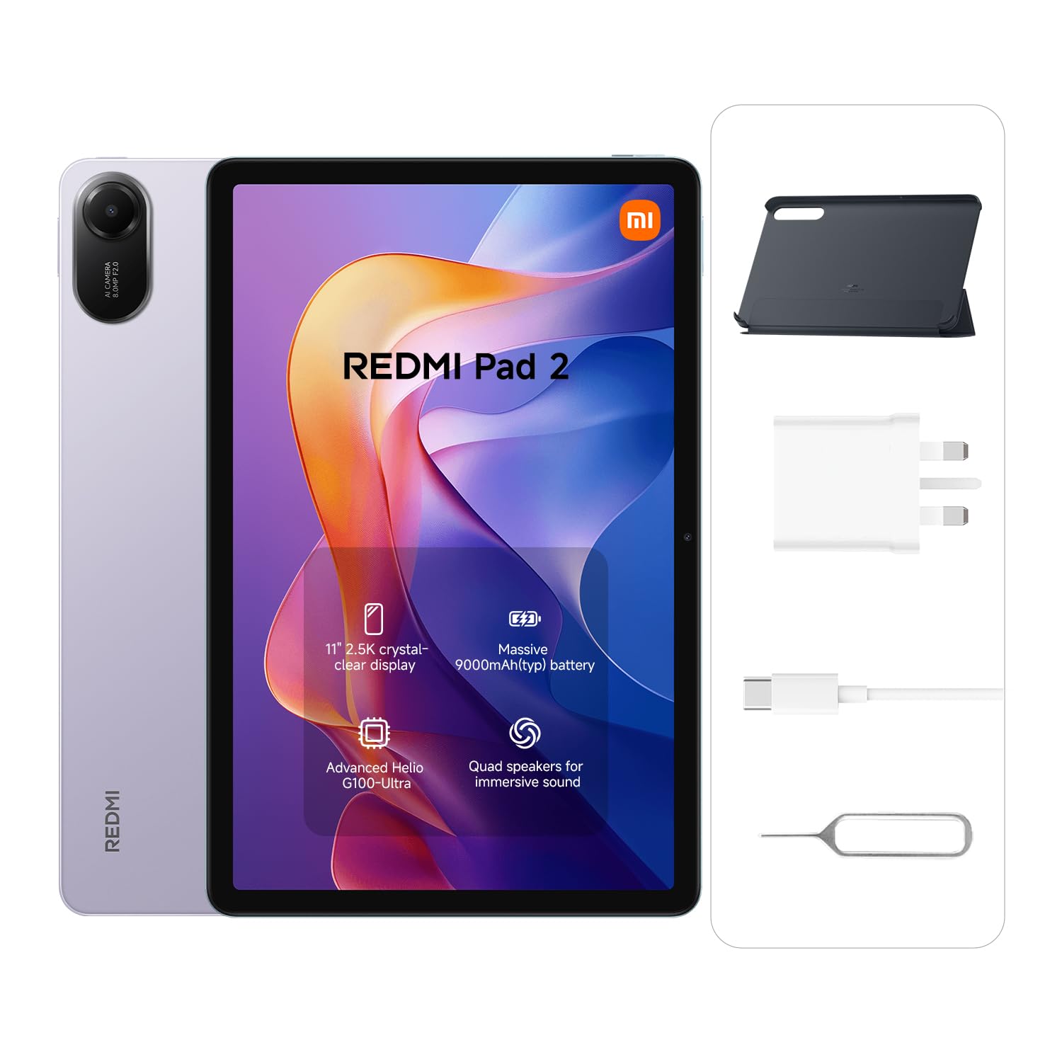 Redmi Pad 2 Lavender Purple 8G RAM 256G ROM : Amazon.ae: Electronics