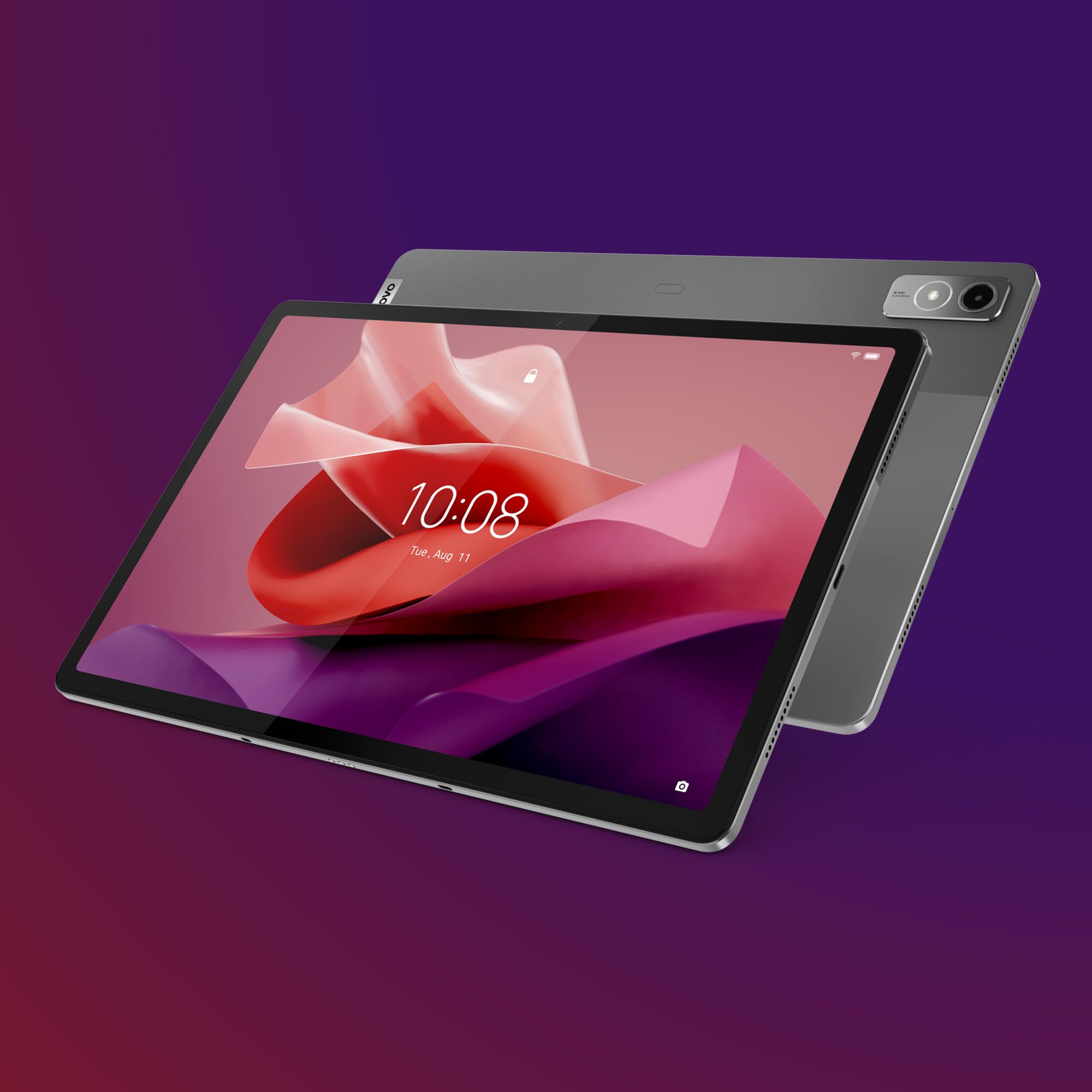 Lenovo P12 Tablet, MediaTek Dimensity 7050, 128GB RAM, 8GB SDD, Zintegrowana, Android, qwerty, Czarny/Szary, 12,7"