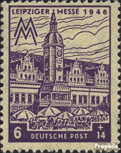 Soviet Zone (Allied.cast.) 162II, 5. cloud line under 2. e of LeIPZIGeR underbrochen 1948 Leipzig Fair (Stamps for collectors)