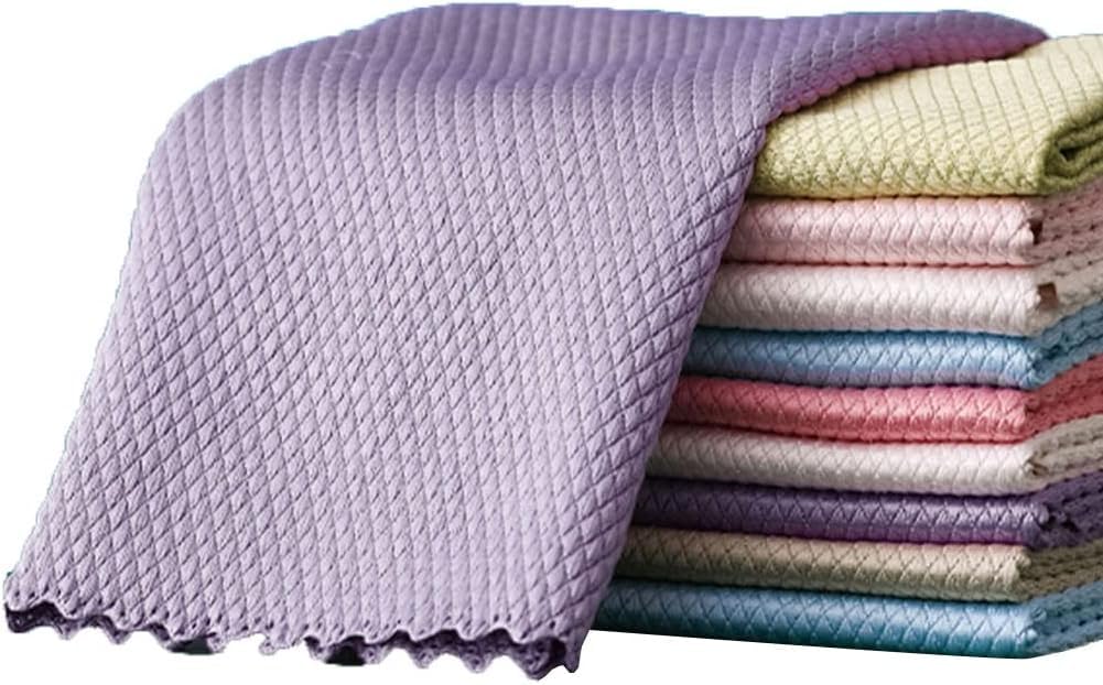 YATUOPNG Cleaning Cloths-For Glass/Kitchen Utensils,Not Easy To Lose Hair,Super Absorbent,25x25cm,30x40cm(15pcs,30x40cm)