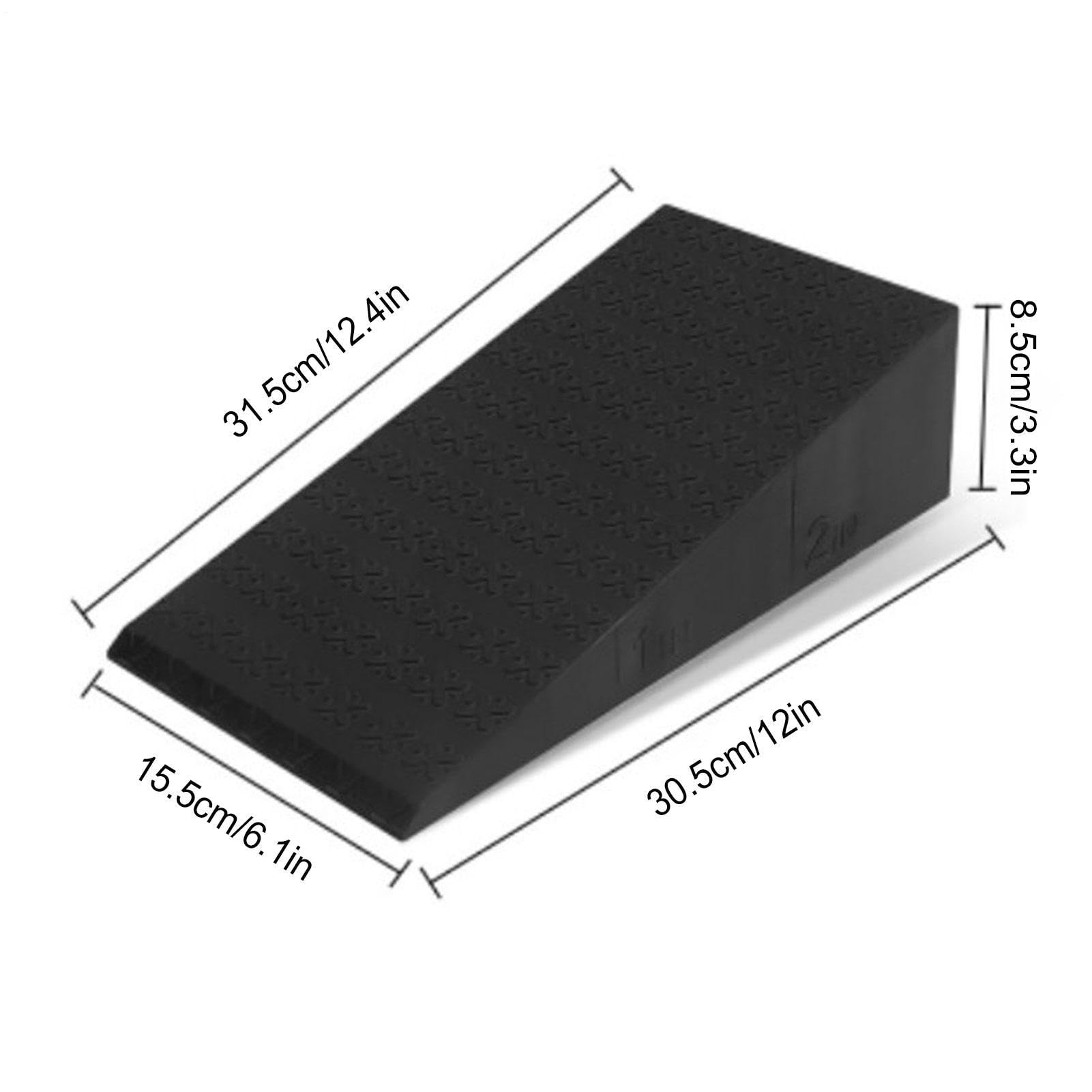Squat Wedge Block - PP 31.5x15.5x8.5cm Bloc Surélevé Fitness | Cale talon squat Antidérapante Support Force, Gym Maison Studio Usage, Stabilité Mouvement Bas Corps Heel Lift Block | Bloc Entraîn