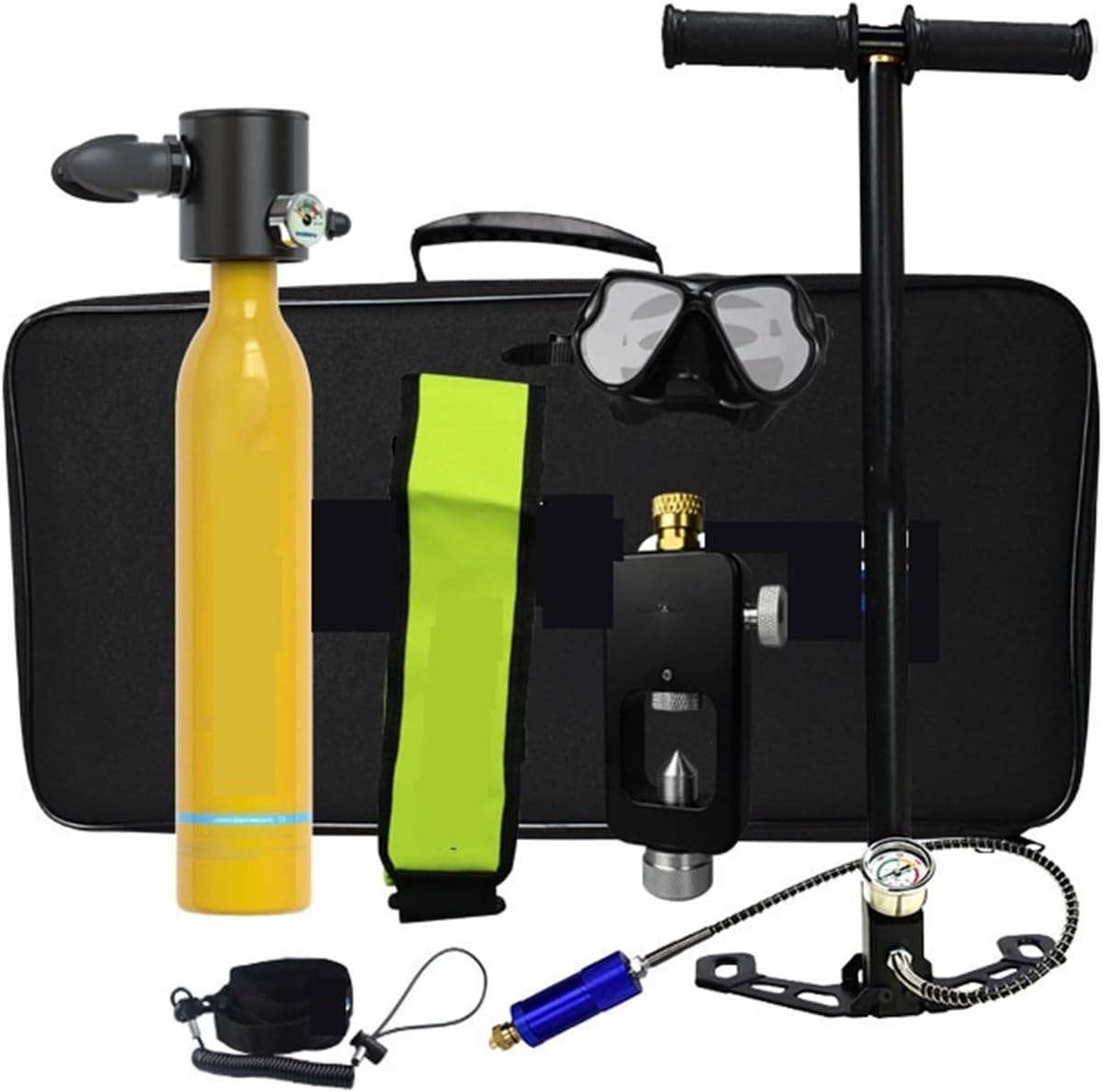 Scuba Tank Kit, 0.5L Mini Diving Tank Equipment, Diving Oxygen Cylinder Portable Rebreather, Diving Gear for Underwater Work/Underwater Recreation
