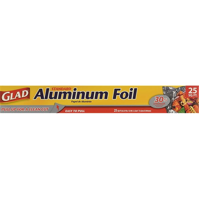 Buy Glad Food Prep Heavy Duty Aluminum Foil, 25 Square Feet Extra