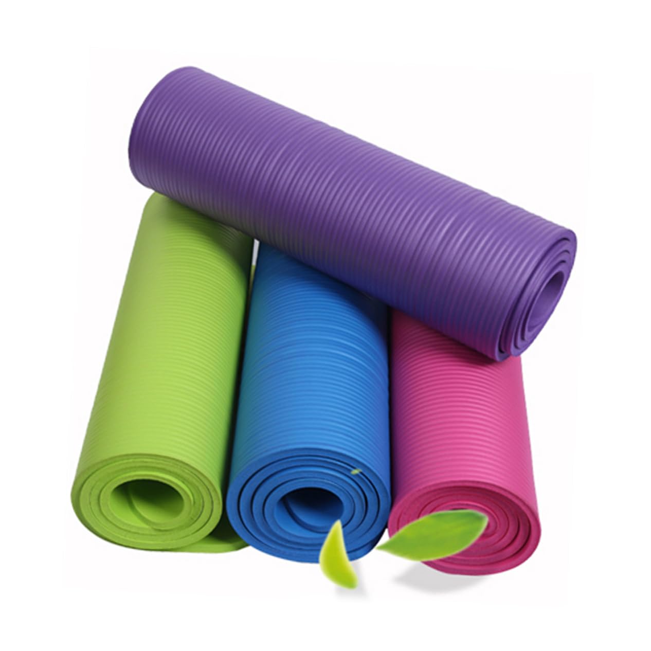Yogamatte Extra Dicke mit Tragegurt für Yoga und Pilates Rutschfest und Leicht zu Reinigen Yogamatte für Frauen und Zuhause-übungen