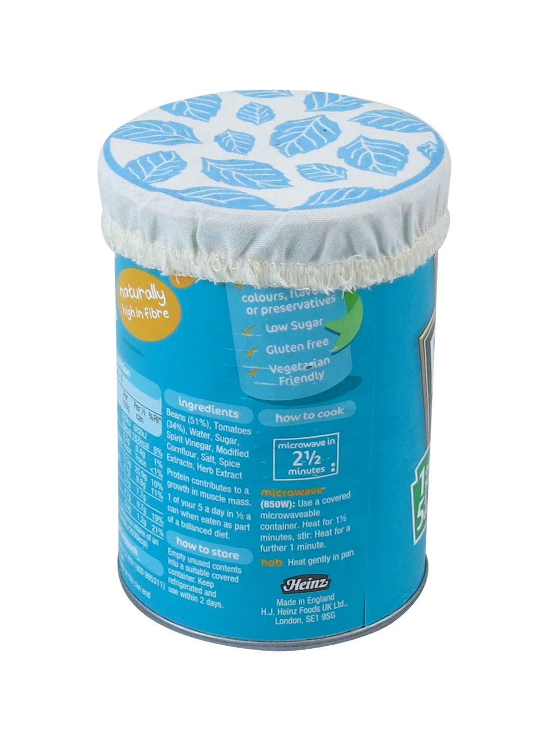 Reusable Cotton Bowl Covers Eco Friendly Pack of 3 Small Elasticated Covers - Image 2