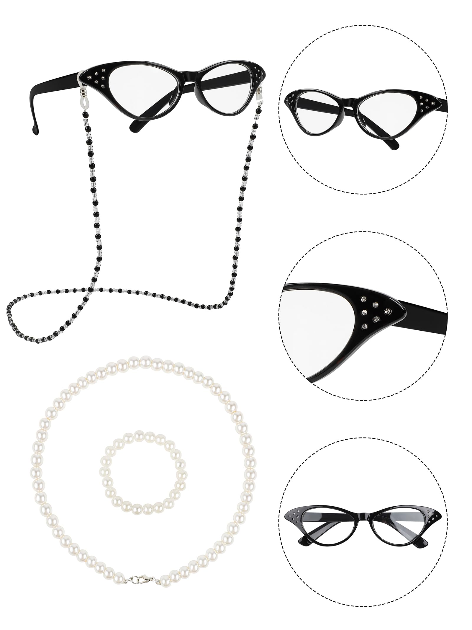 Pomchee Old Lady Costume for Kids 100 Days of School Costume Granny Old Lady Wig Dress Up Accessory Old Lady Costume for Girls