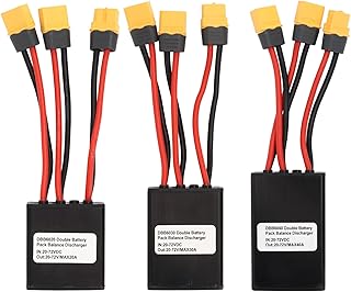 Dual Battery Connector, E-Bike Dual Battery Discharge Converter 20V-72V Electric Bike Dual Battery Parallel Module Adapter, Dual Battery Pack Switch Balancer(40A)