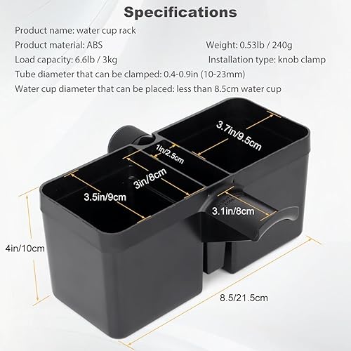 Miniatura 5 de Soporte universal para micrófono, soporte para bebidas con soporte para auriculares, soporte de música, soporte de luz, trípode para hoja de música,