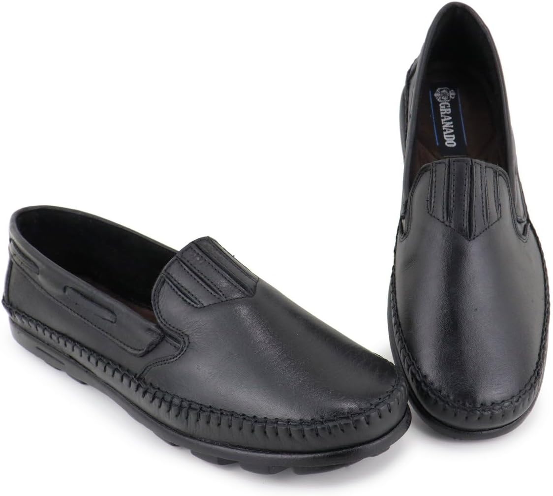 Sapatilha Masculina em Couro Legítimo, Calce Fácil, Estilo Esportivo