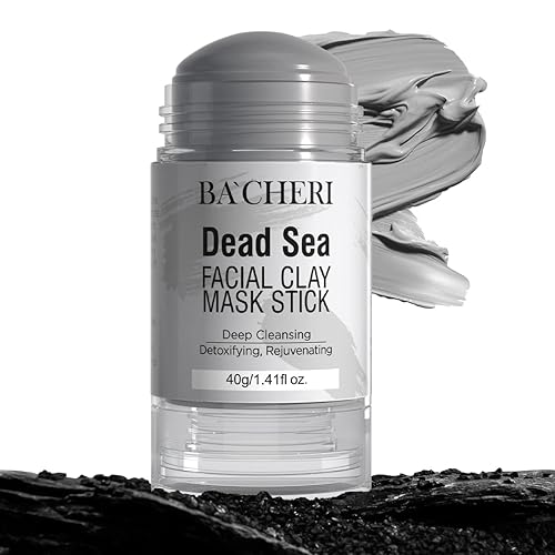 BACHERI Máscara de barro del Mar Muerto para cara reductor de poros para acné puntos negros máscara del Mar Muerto para limpieza profunda de poros