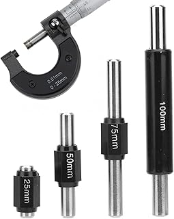 4PCS Industria Micrometer Calibration Bar Outside Micrometer Standard Caliper Calibration Rod Bar 25mm 50mm 75mm 100mm