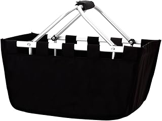 Wholesale Boutique Marketvl-Blk Black Market Tote with Durable Removable Aluminum Frame, One Size