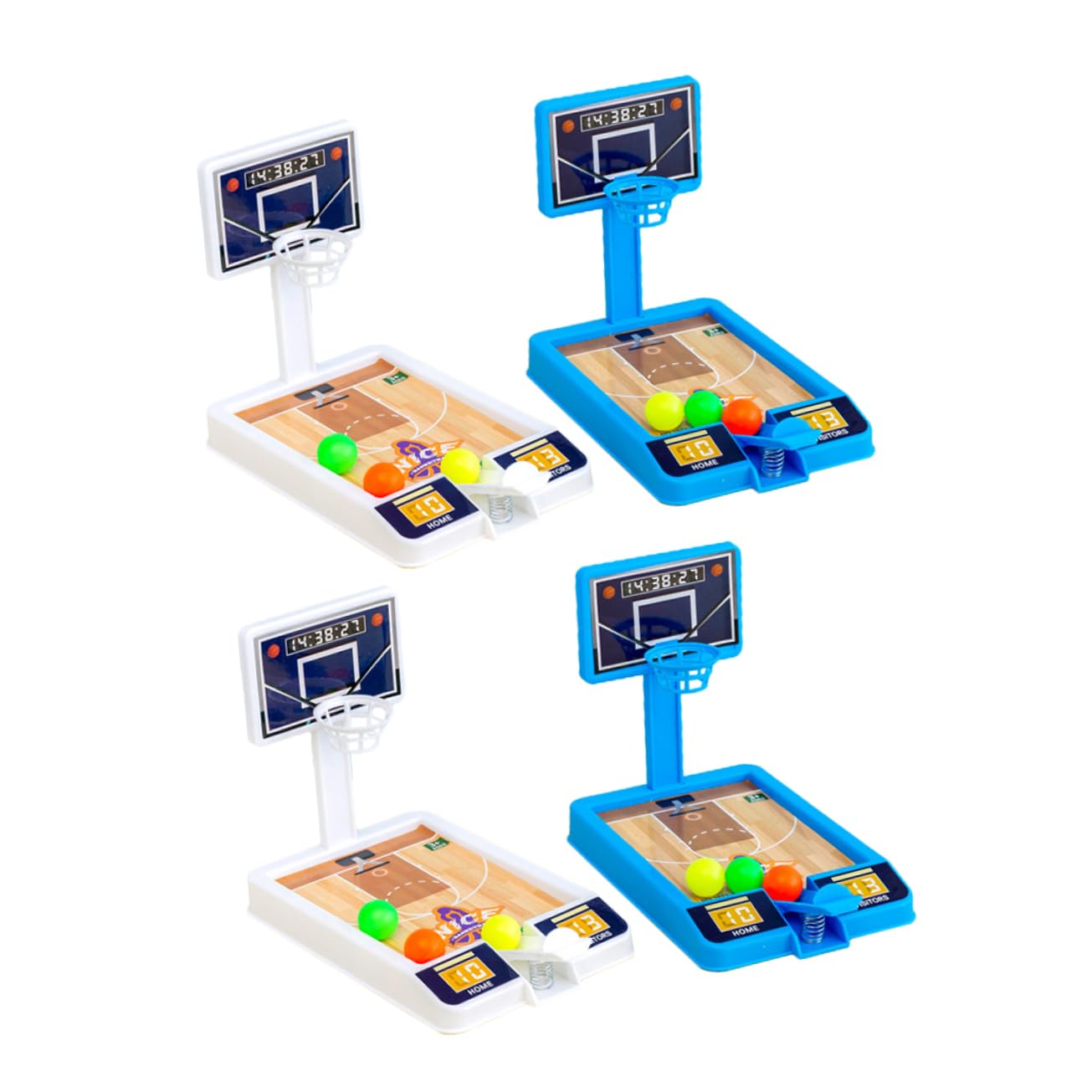 GALPADA 4Sets Mini Desktop Basketball Game Interactive Basketball for Lightweight Material for Indoor Play and Skill Development Great Present