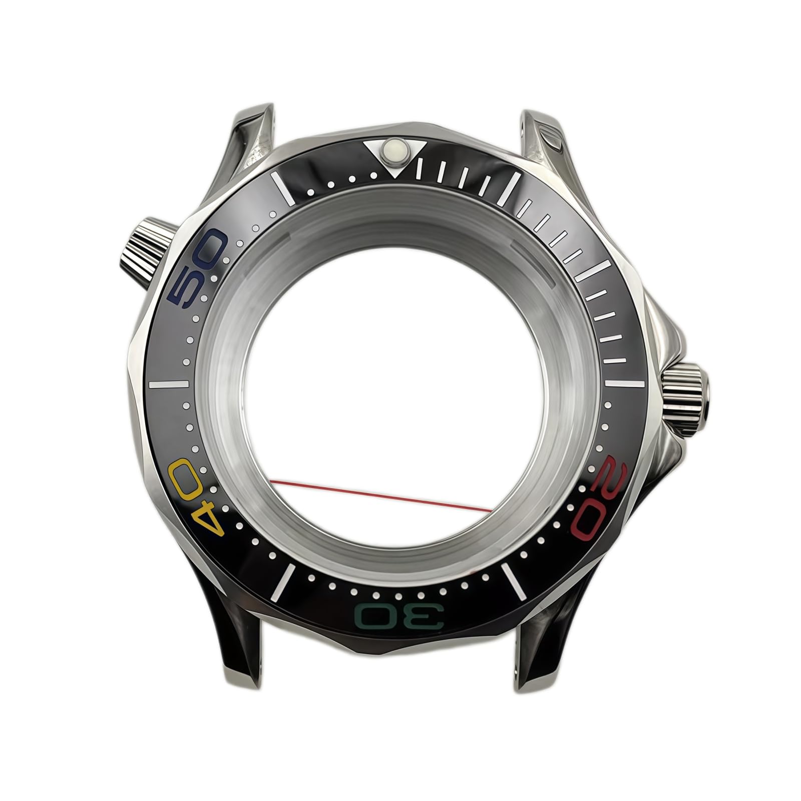 30ATM Wodoodporna Koperta Zegarka 41mm Duża Tarcza 31mm Wypukłe Szkło Zakręcana Koronka NH35 Części dla Omega Seamaster Diver 300M-12 41MM