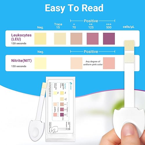 Miniatura 9 de Paquete de 3 tiras de prueba de infección urinaria para mujeres y hombres, resultado preciso en 2 minutos, monitorea la salud de la vejiga en casa