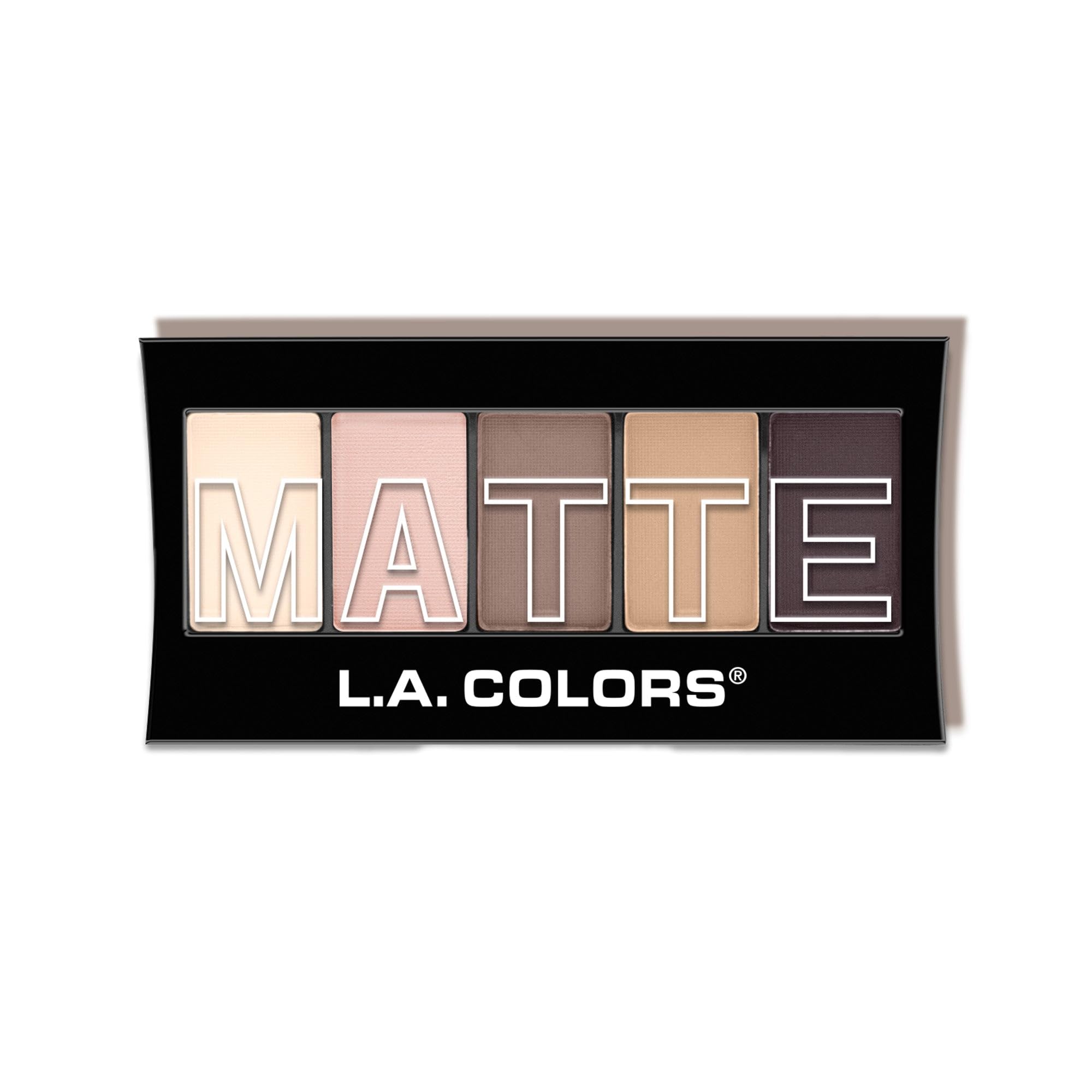 L.A. COLORS 5 Color Matte Eyeshadow Palette, Natural Linen CEM471 0.25 Ounce (Pack of 1)