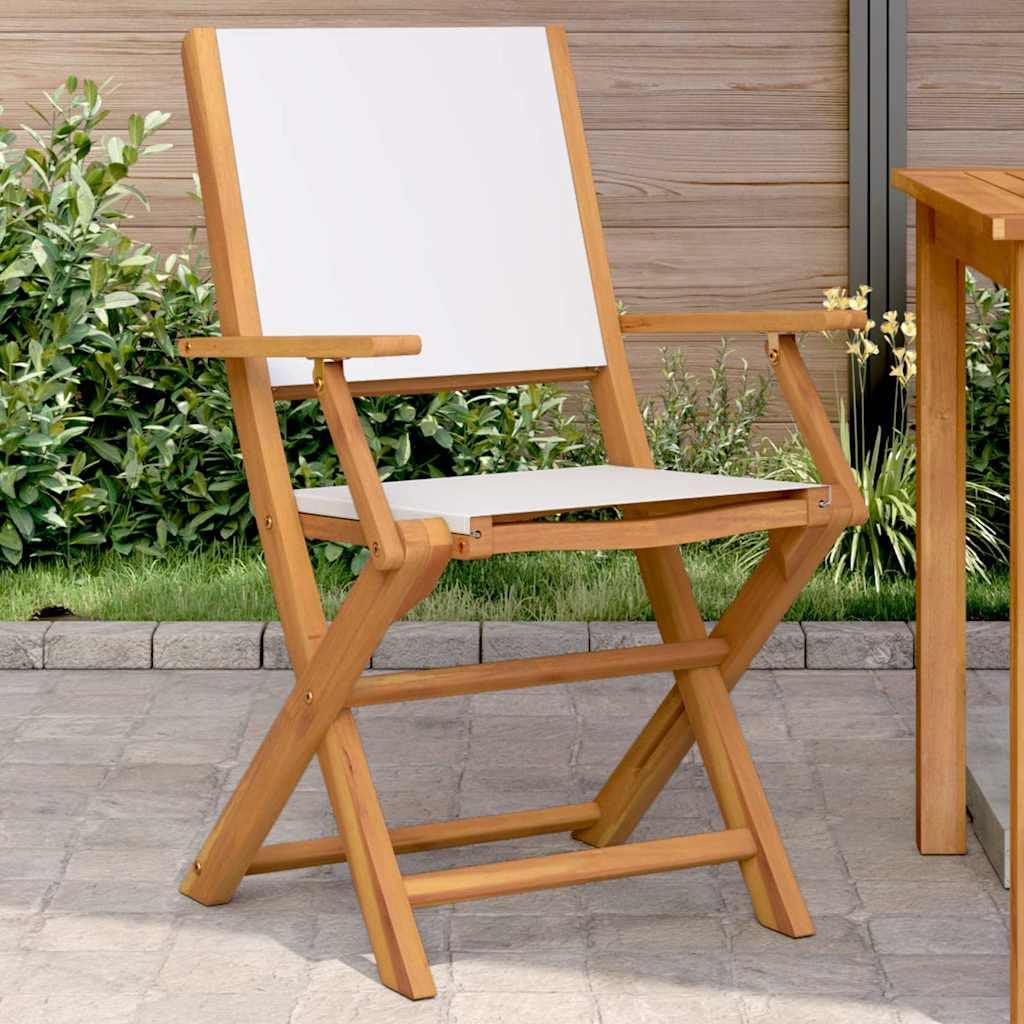 Chaise de jardin en bois d'acacia massif lot de 2 pour instants sereins