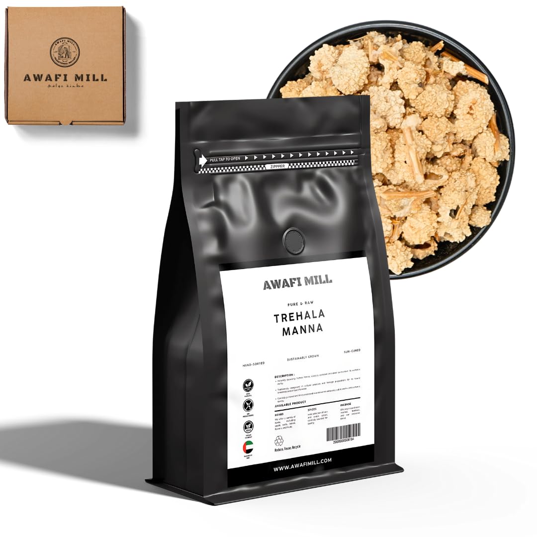 – Whole Trehala Manna - Natural Sweetener - Unique Flavor Profile - Perfect for Culinary Delights and Traditional Recipes - 500 g | 17.6
