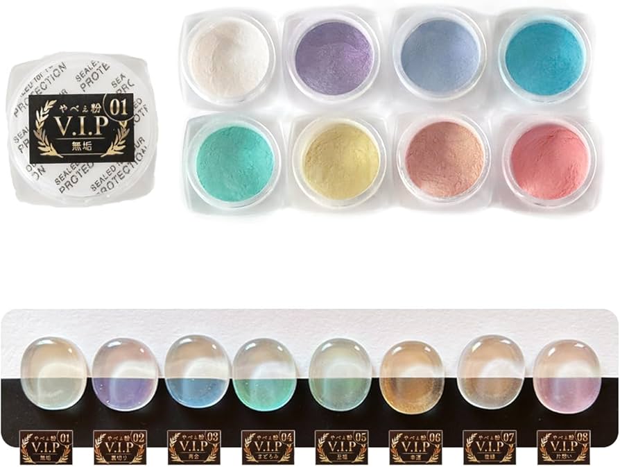Amazon.co.jp: GreenOcean 魔法のやべぇ粉 V.I.P セット 原色系 微細