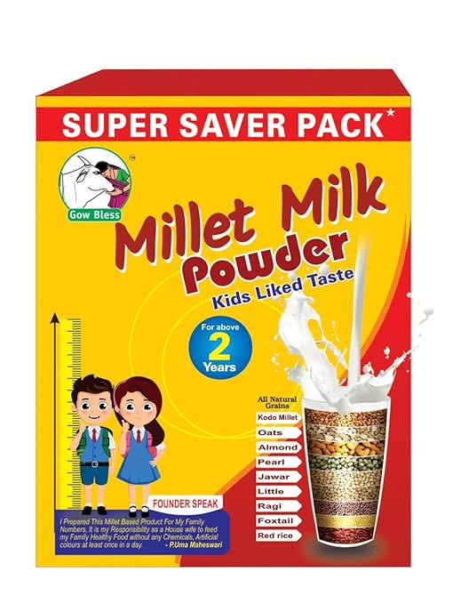 Millet milk powder 200g, Vanilla Delight Flavour, Complete & Balanced