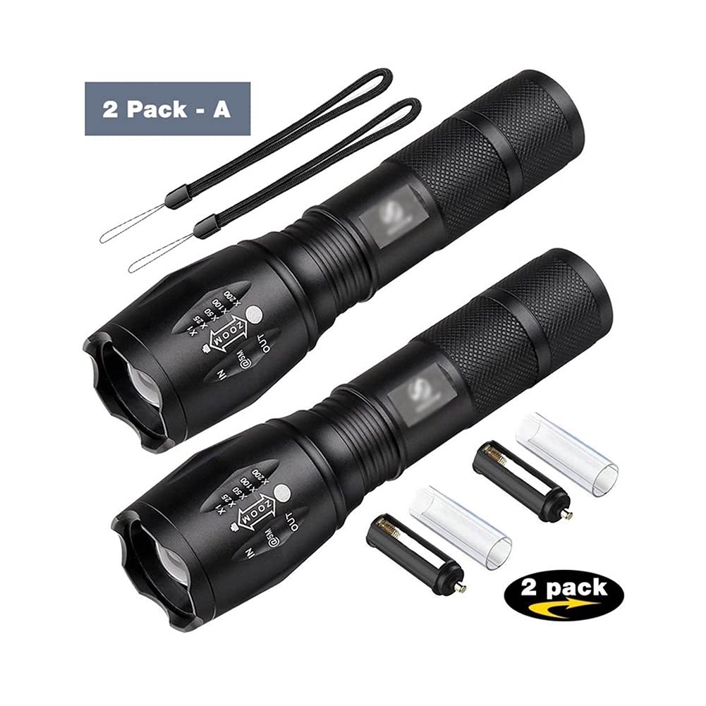 String Lights 1/2/3-Pack Ultra Bright LED Latarka T6/L2 Wodoodporna latarka Zoomable Latarka 5 trybów przełączania Wodoodporna latarka Oświetlenie festiwalowe (kolor: 2)