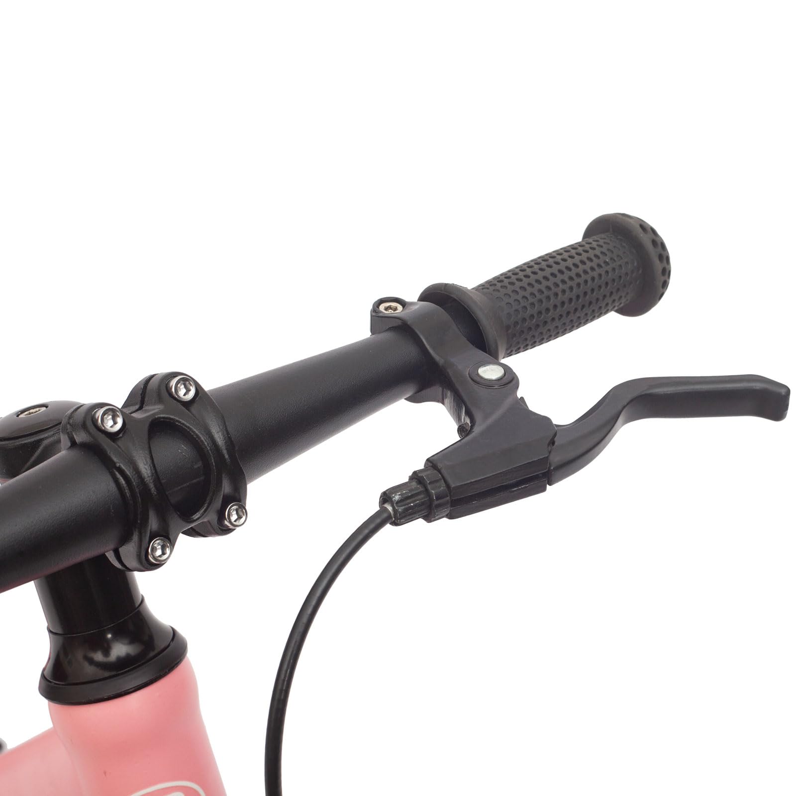 Draisienne pour enfant de 16 pouces avec frein à disque – Moyeux clignotants et rayons colorés, siège réglable, cadre en acier au carbone, pour garçons et filles âgés de 5 à 8 ans(rose)