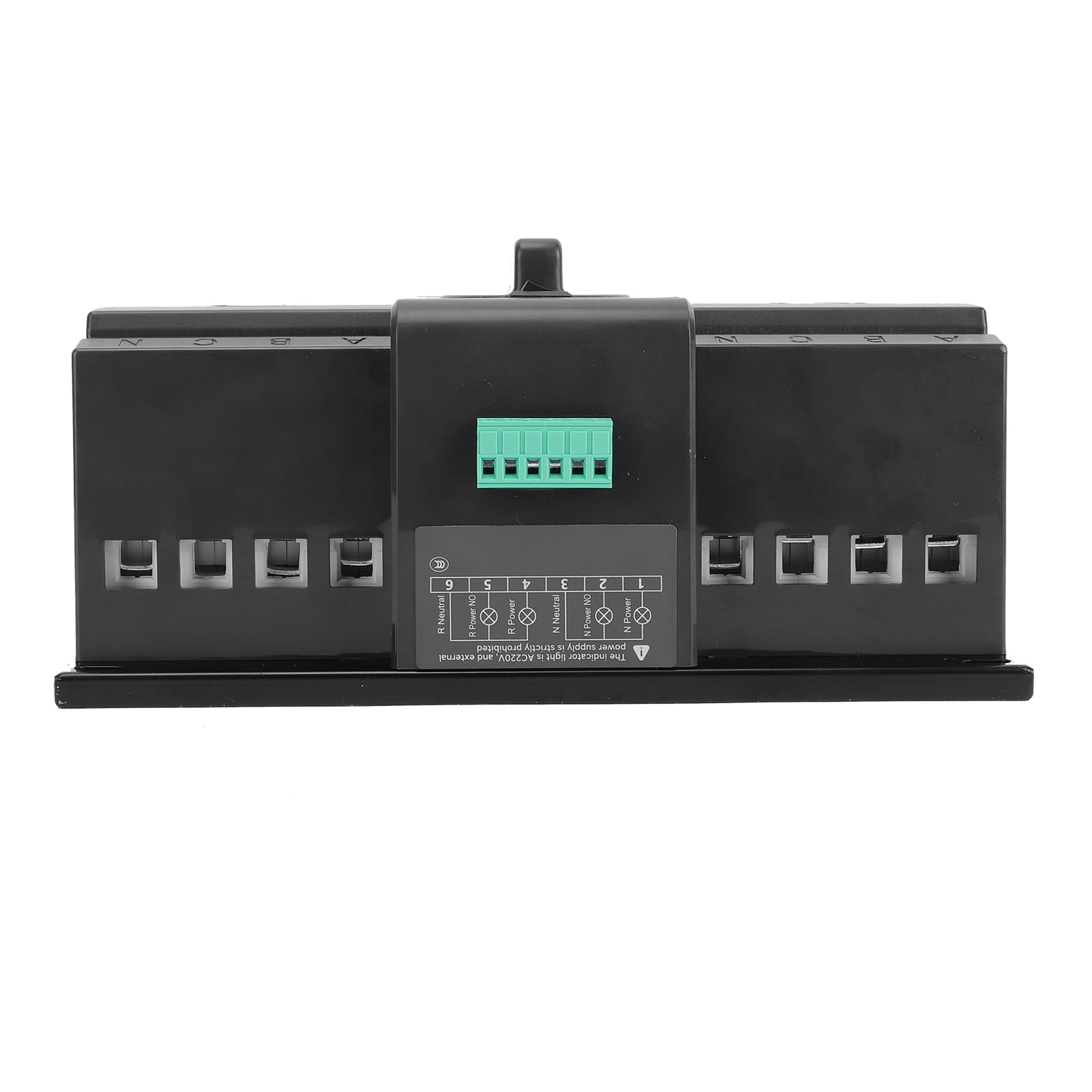 ASHATA Interruptor de Transferencia Automática de Doble Potencia 63A, Compacto y Confiable para Uso Doméstico e Industrial, Carcasa Retardante de PC