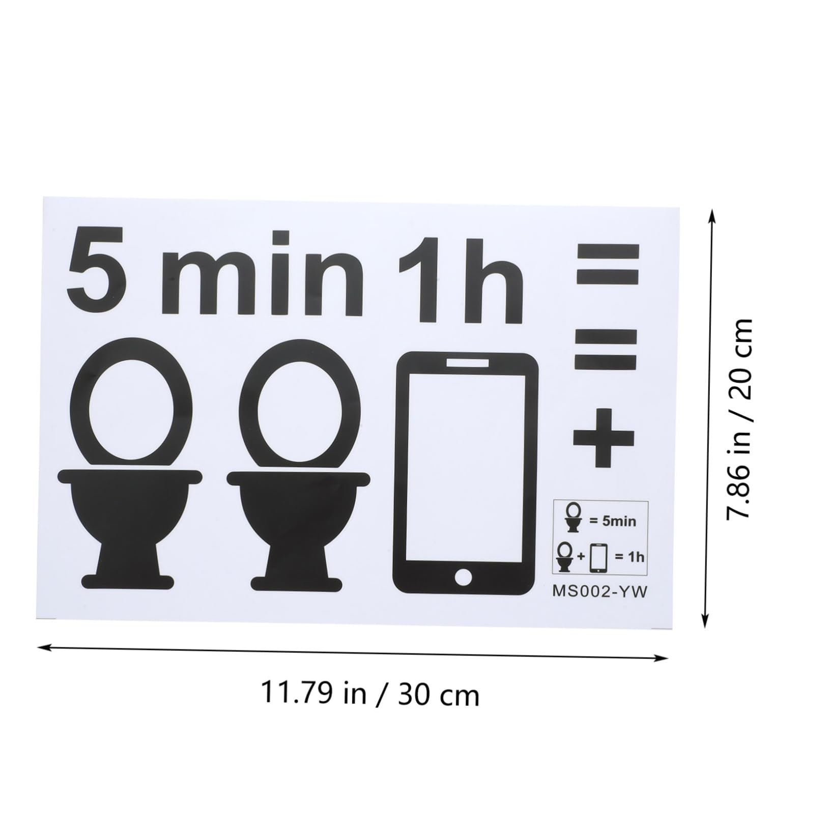 RORPOIR 2Sheets Toilet Seat Warning Decal Removable Bathroom Sign Stickers Decorative Toilet Decor for Restroom Easy to No for Public Toilets and Home Use