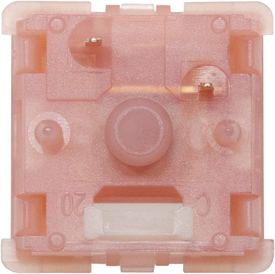 KPREPUBLIC Outemu Silent Peach V3 Switch Lemon Linear Tactile Lime for Mechanical Keyboard POM PA66 Factory Lubed (OTM V3 Silent Peach LightGuide Switch x110)