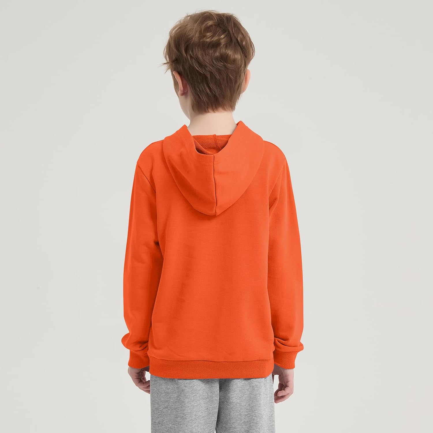 Cotton Kids Hoodie Light Weight Sweatshirt (Thin) Long Sleeve Boys Girls Fall Spring Pullover Clothes for Toddlers - Image 3