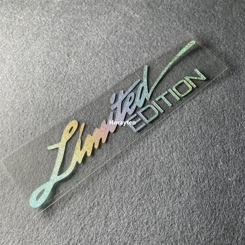 Image of 2X Car Styling Vinyl Graphic Decals for Limited Edition Truck Body Auto Rear Front Windshield Window Sticker 160x38mm (Star Laser)